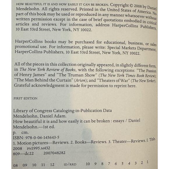 How Beautiful It Is and How Easily It Can Be Broken by Daniel Men... (Hardcover) - Picture 10 of 11